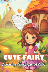 Cute Fairy Coloring Book for Adults