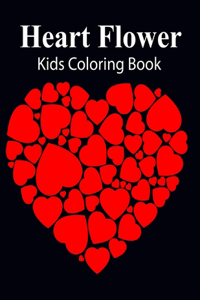 Heart Flower Kids Coloring Book