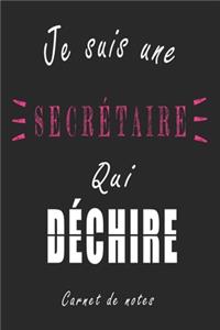 Je Suis une Secrétaire qui Déchire Carnet de notes