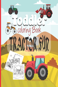 Toddler Coloring Book Tractor Fun