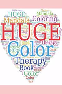 HUGE Color Therapy Mandala Coloring Book