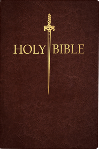 KJV Sword Bible, Large Print, Mahogany Genuine Leather, Thumb Index