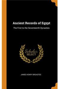 Ancient Records of Egypt