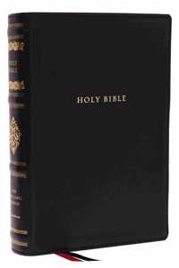 Nkjv, Wide-Margin Reference Bible, Sovereign Collection, Genuine Leather, Black, Red Letter, Comfort Print