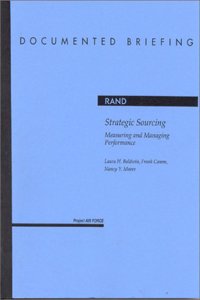 Strategic Sourcing : Measuring and Managing Perfor