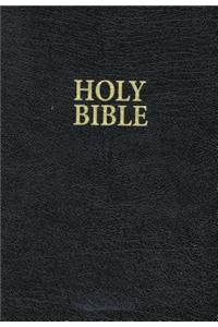 KJV, Reference Bible, Giant Print, Bonded Leather, Black, Red Letter Edition