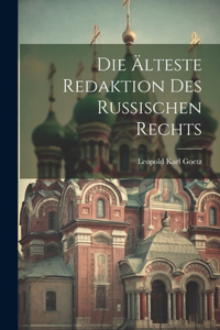 Älteste Redaktion Des Russischen Rechts