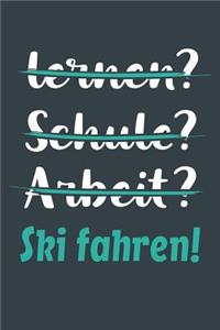 lernen? Schule? Arbeit? Ski fahren!