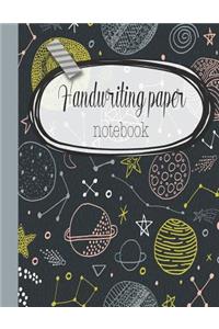 Handwriting paper notebook