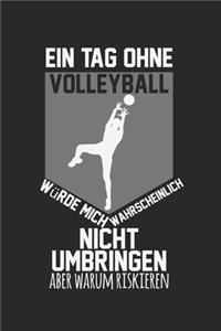 Ein Tag ohne Volleyball würde mich wahrscheinlich nicht umbringen, aber warum riskieren