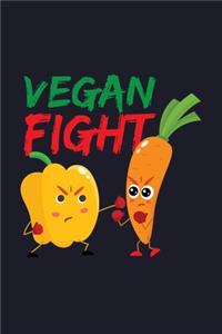 Vegan Fight: Blank Cookbook Journal to Write in Recipes and Notes to Create Your Own Family Favorite Collected Culinary Recipes and Meals