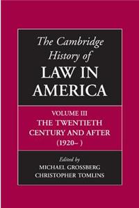 The Cambridge History of Law in America