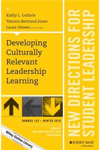 Developing Culturally Relevant Leadership Learning , SL152