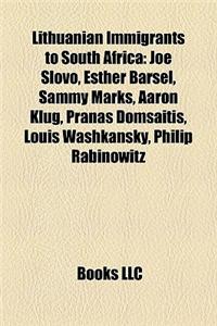 Lithuanian Immigrants to South Africa