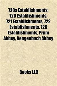 720s Establishments