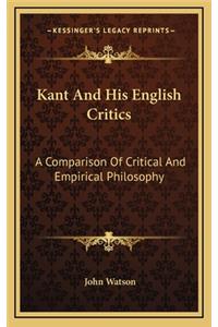 Kant and His English Critics
