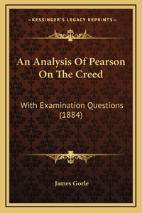 An Analysis Of Pearson On The Creed