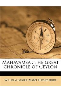 Mahavamsa: The Great Chronicle of Ceylon