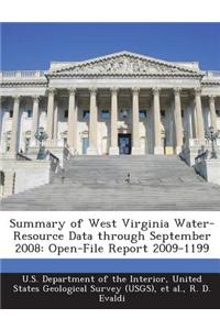 Summary of West Virginia Water-Resource Data Through September 2008