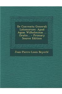 de Conventu Generali Latomorum