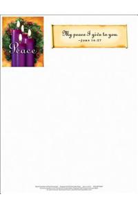 Advent Purple Letterhead 2013 (Package of 50)