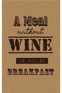A Meal Without Wine Is Called Breakfast