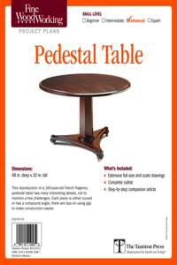 Fine Woodworking's Pedestal Table Plan