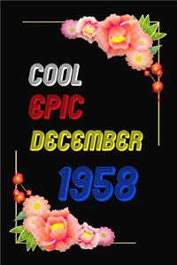 Cool Since 1958 Notebook Birthday Gift