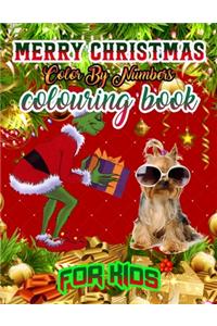 Merry Christmas Color by Numbers Coloring Book for Kids