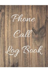 Phone Call Log Book