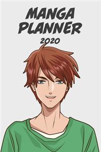Manga planner 2020 [blue eyes boy red hair ] plain background][weekly] [6x9]