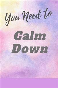 You Need to Calm Down Notebook