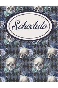 Gothic Skulls and Diamonds Journal and Daily Planner