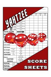 Yahtzee Score Sheets: 100 Yahtzee Score Pads, Game Record Score Keeper Book, Score Card Yahtzee Game