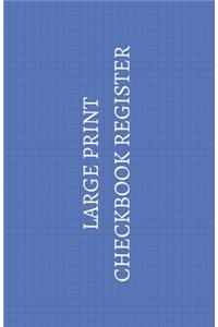Large Print Checkbook Register