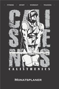 Calisthenics Fitness Workout Monatsplaner
