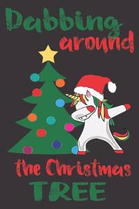 Dabbing around the Christmas tree