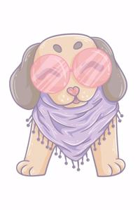 Hippie Dog Notebook