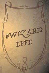 Wizard Notebook - Blank Lined Cream Paper