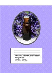 Lavender Essential Oil Notebook