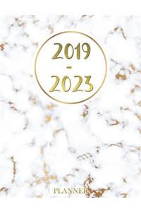 2019 - 2023 Planner: Agenda Planner for the Next Five Years, 60 Months Calendar, Monthly Schedule Organizer -Appointment Notebook, Monthly Planner, Action Day, Passion Goal Setting