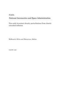 Non Scale-Invariant Density Perturbations from Chaotic Extended Inflation