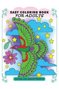 Easy Coloring Book for Adults