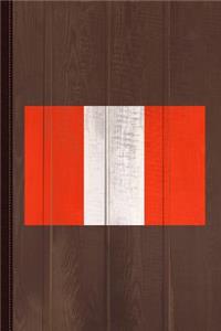 Peru Flag Journal Notebook