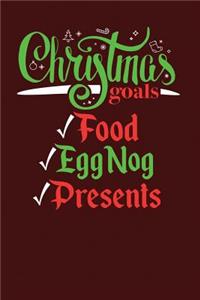 Christmas Goals Food Eggnog Presents