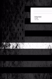 Thin White Line Composition Notebook