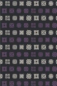 Viking Pattern - Purple White Celtic Signs