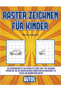 Wie du zeichnest (Raster zeichnen für Kinder - Autos)