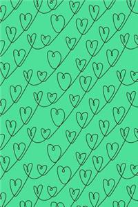 Journal Notebook Scribbly Hearts Pattern 4