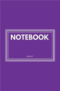 Notebook: Violet: Notebook 6 X 9: Notebook 50 Sheets
